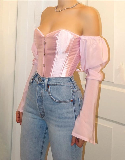 Load image into Gallery viewer, Sexy Off Shoulder Shirt Blouse Lady Girls

