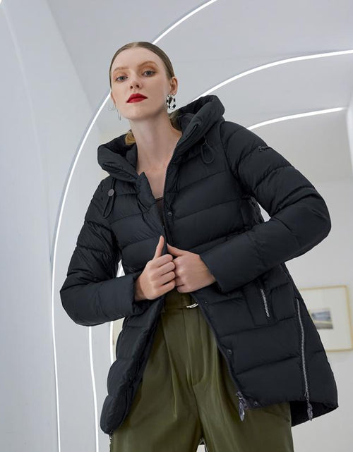 Load image into Gallery viewer, Women warm hooded winter coat women jacket casual parkas jacket
