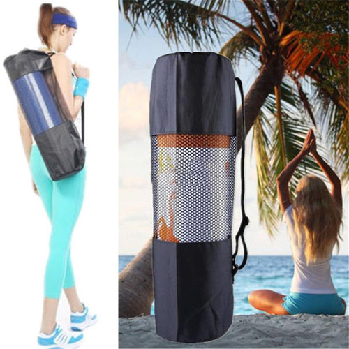 Load image into Gallery viewer, Black Outdoor Yoga Mat Roller storage Bag

