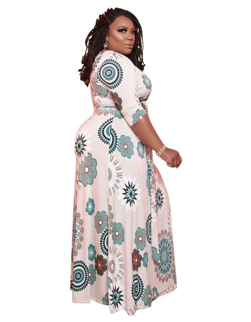 Load image into Gallery viewer, New Printing Tight Fashion Casual Long Dress 
