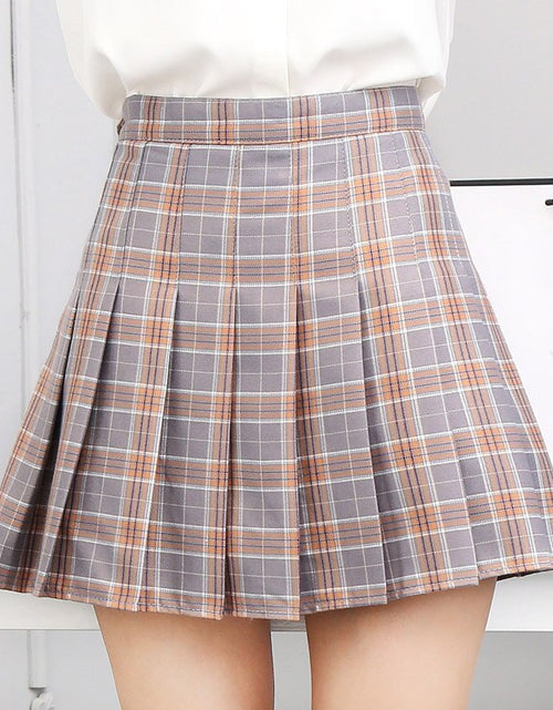 Load image into Gallery viewer, Plaid Sweet Pleated Skirts Preppy faldas A
